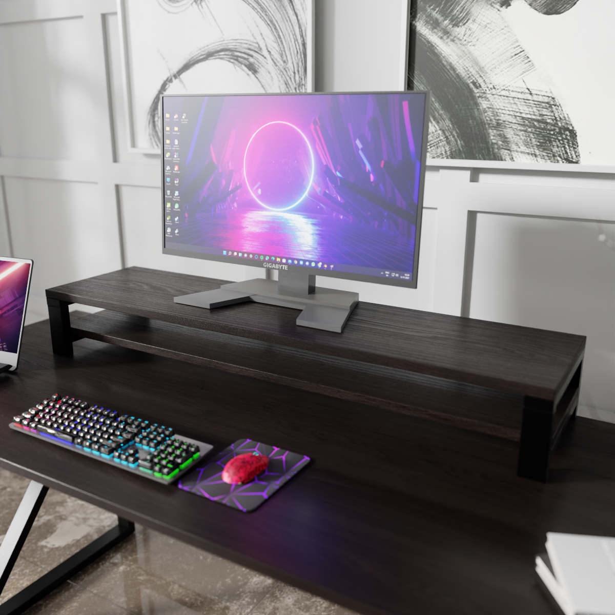 Double-Decker Monitor Riser By Riyan Luxiwood