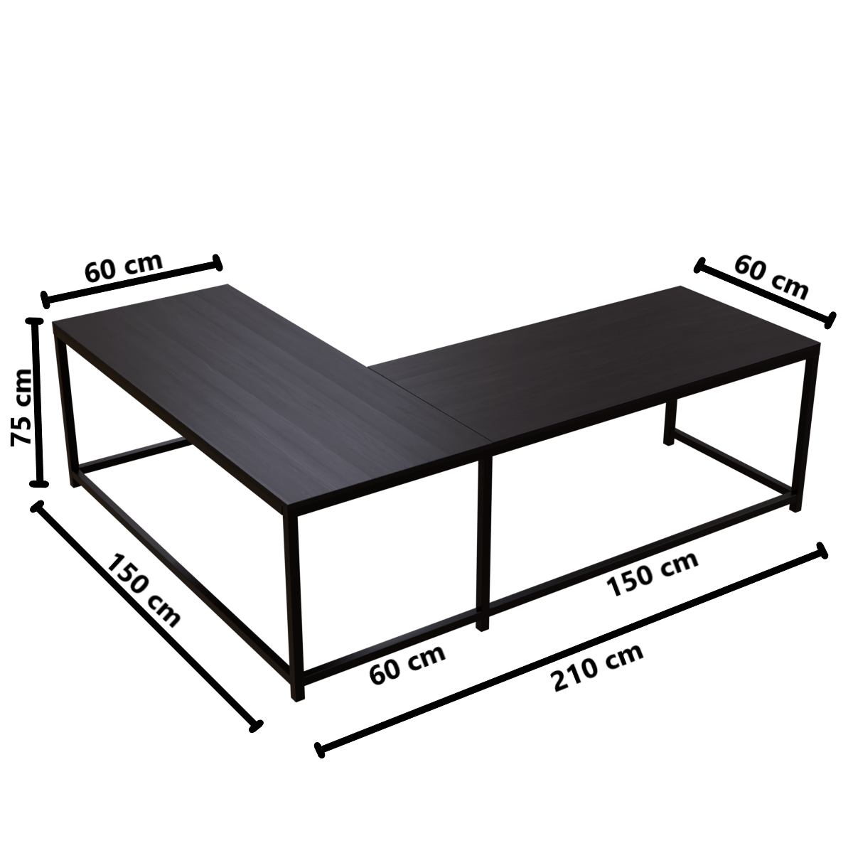 Marshal Computer Table With Open Storage By Riyan Luxiwood.