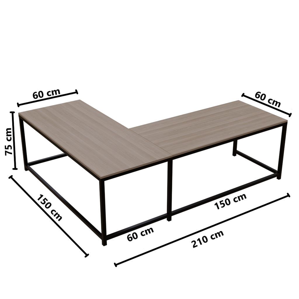 Marshal Computer Table With Open Storage By Riyan Luxiwood.