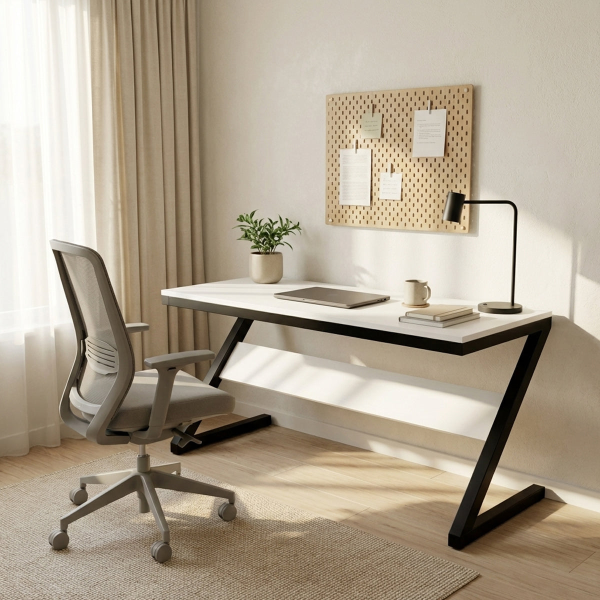 Z Type Computer Table by Riyan Luxiwood