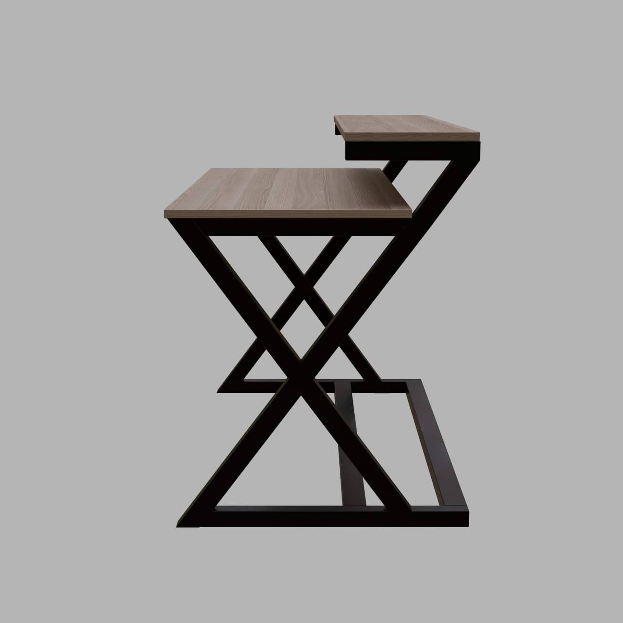 Austin Study Table in White Color with Upper Shelve by Riyan Luxiwood