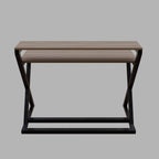 Austin Study Table in White Color with Upper Shelve by Riyan Luxiwood