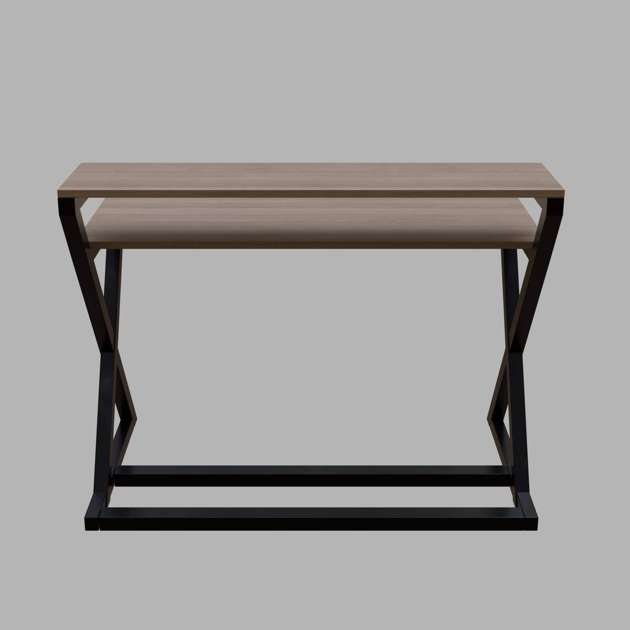 Austin Study Table in White Color with Upper Shelve by Riyan Luxiwood