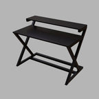 Austin Study Table in White Color with Upper Shelve by Riyan Luxiwood