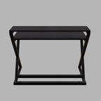 Austin Study Table in White Color with Upper Shelve by Riyan Luxiwood