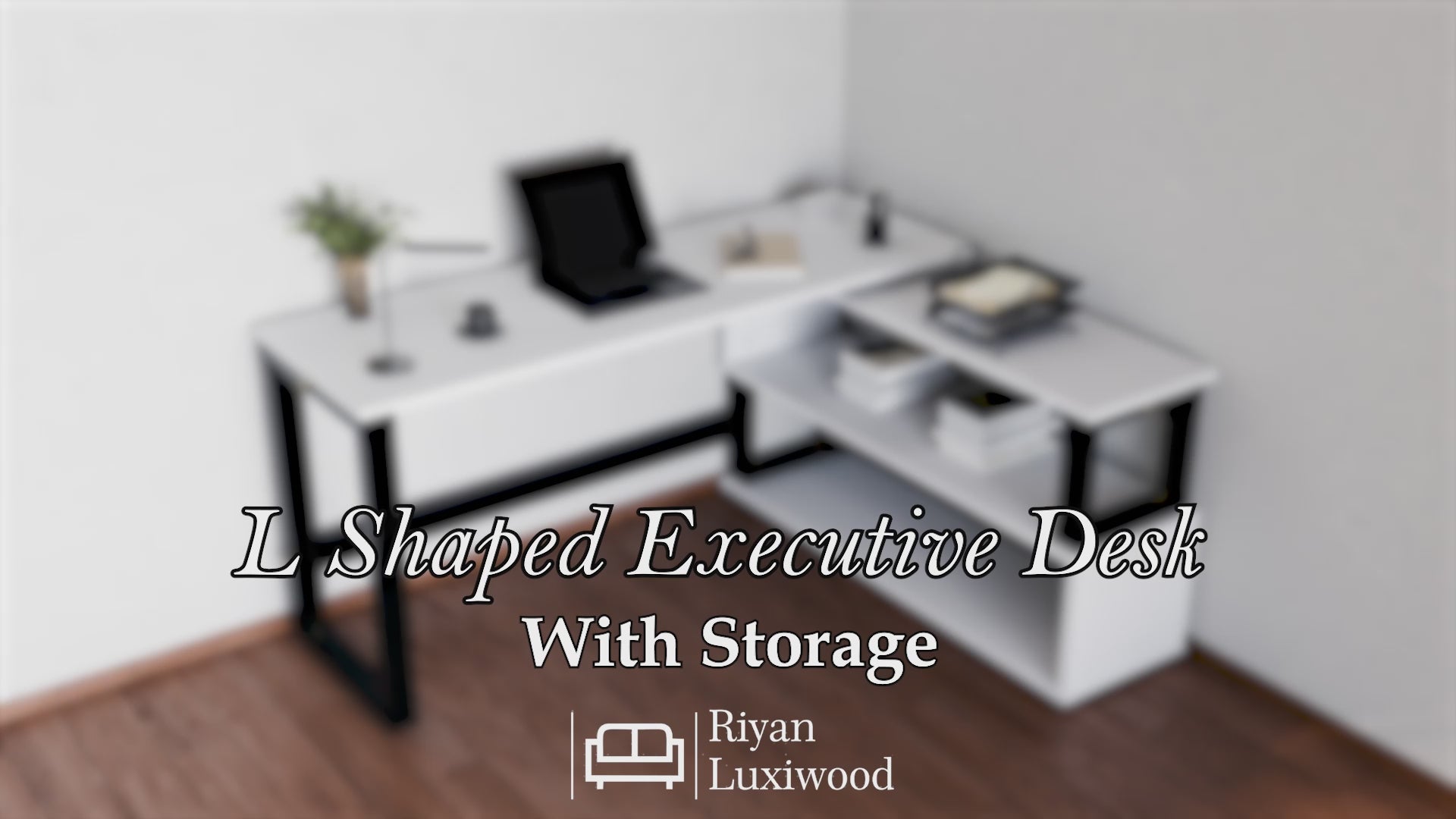 L Shaped Executive Desk with Storage Design by Riyan Luxiwood