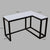 Teresa L Shaped Study Table in White Color by Riyan Luxiwood