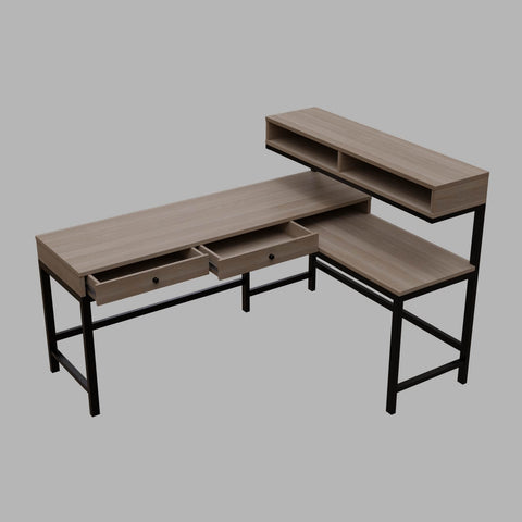 Executive desk with storage design for office furniture