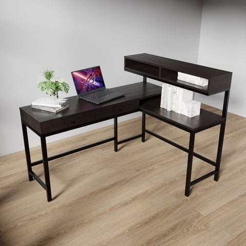 Executive desk with storage drawer for office furniture