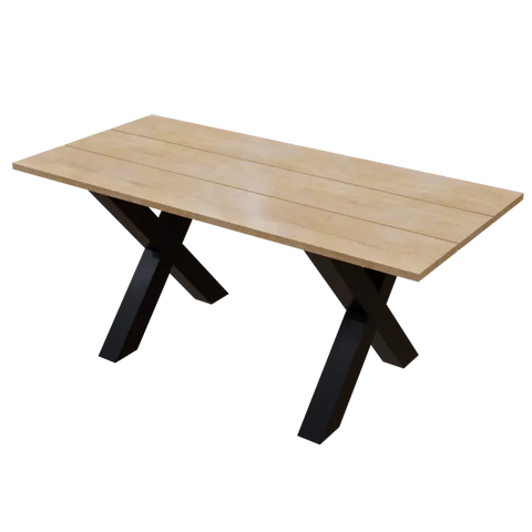 Heavies 6 Seater Dinning Table in Solid Wood for Home & Restaurant by Riyan Luxiwood