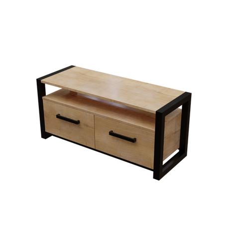 Dilleto TV Unit with Drawers in Small Size in Wooden Texture by Riyan Luxiwood