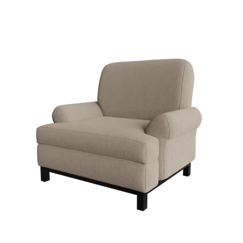 Helax Single Sofa Chair in Geneva Light Color by Riyan Luxiwood
