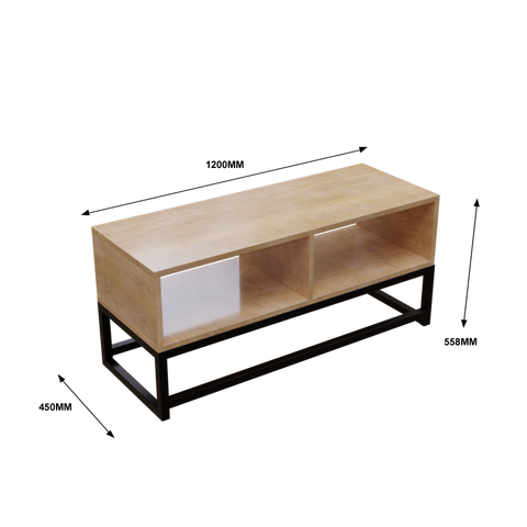Benji TV Unit in Small Size in Wooden Texture by Riyan Luxiwood