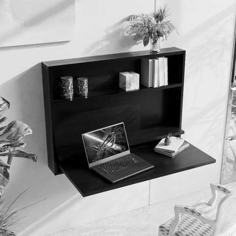 Acacia Wall Mounted Desk in Brown Color