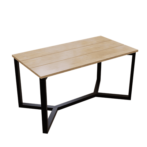 Allyn 4 Seater Dining Table in Solid Wood for Home & Restaurant by Riyan Luxiwood