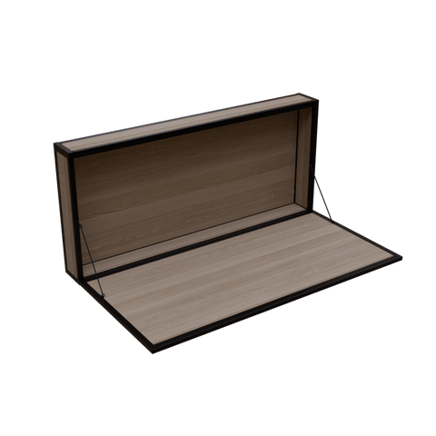 Aloe Wall Mounted Desk in Wenge Color by Riyan Luxiwood