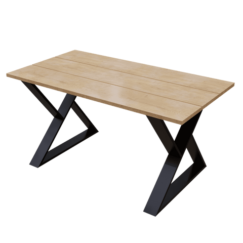 Alvin 4 Seater Dining Table in Solid Wood for Home & Restaurant by Riyan Luxiwood