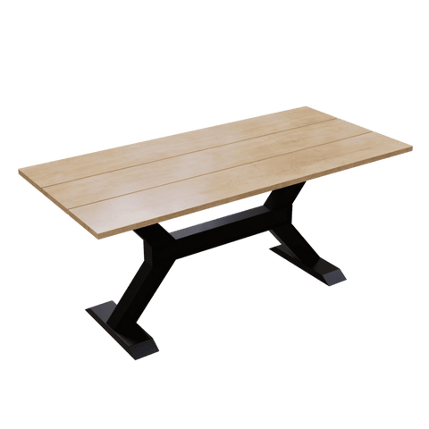 Ambience 6 Seater Dining Table in Solid Wood for Home & Restaurant by Riyan Luxiwood