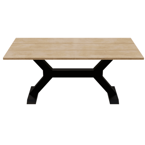 Ambience 6 Seater Dining Table in Solid Wood for Home & Restaurant by Riyan Luxiwood