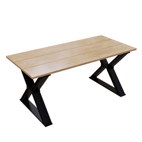 Amex 6 Seater Dining Table in Solid Wood for Home & Restaurant by Riyan Luxiwood