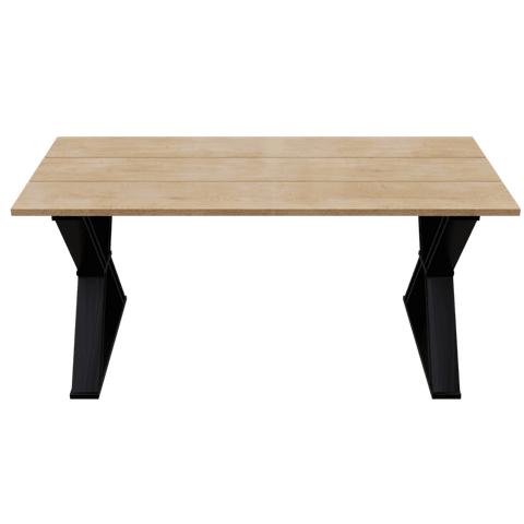 Amex 6 Seater Dining Table in Solid Wood for Home & Restaurant by Riyan Luxiwood