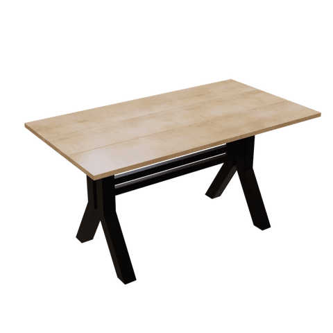 Beni 4 Seater Dining Table in Solid wood for Home & Restaurant by Riyan Luxiwood