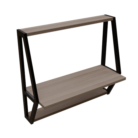 Badonia Wall Mounted Desk in Wenge Color by Riyan Luxiwood
