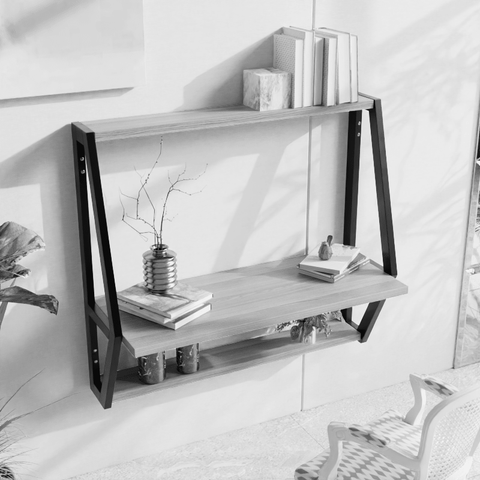 Badonia Wall Mounted Desk in White Color by Riyan Luxiwood