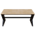 Bono 6 Seater Dining Table in Solid Wood for Home & Restaurant by Riyan Luxiwood