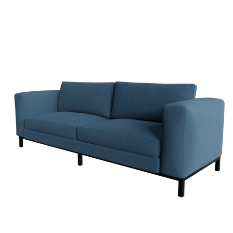 Carolin 3 Seater Sofa in Havana Color by Riyan Luxiwood