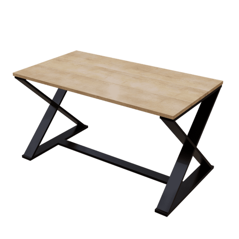 Crosse 4 Seater Dining Table in Solid Wood for Home & Restaurant by Riyan Luxiwood
