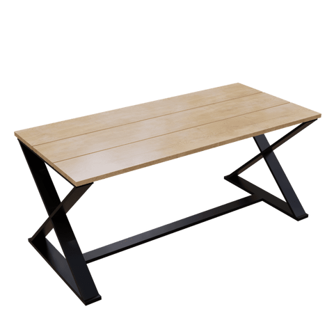 Crosse 6 Seater Dining Table in Solid Wood for Home & Restaurant by Riyan Luxiwood
