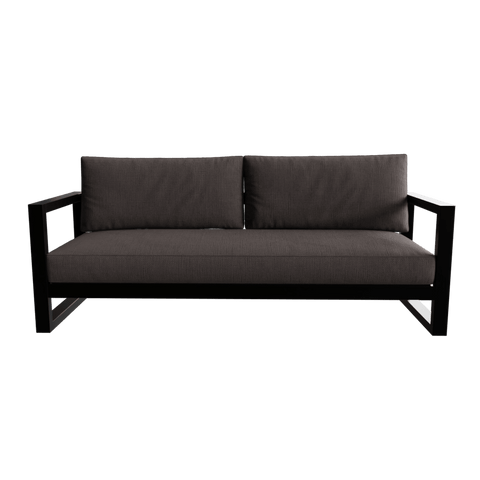 Donald 3 Seater Outdoor Sofa in Geneva Color with Metal & Fabric touch by Riyan Luxiwood