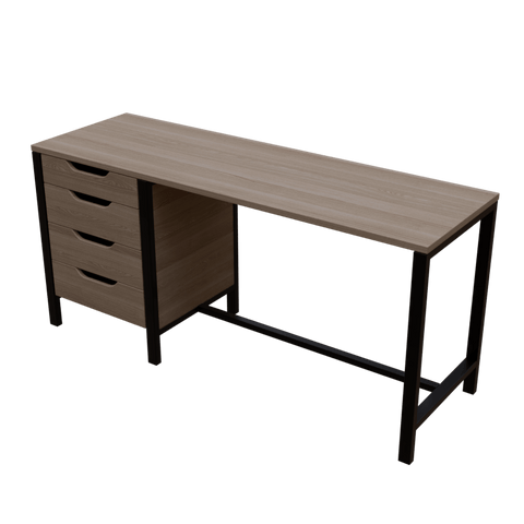 Gayle Study Table with Drawers in Wenge Colour by Riyan Luxiwood