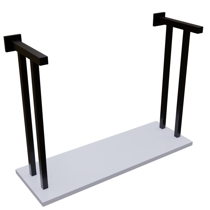 Holly Wall Mounted Desk in White Color by Riyan Luxiwood