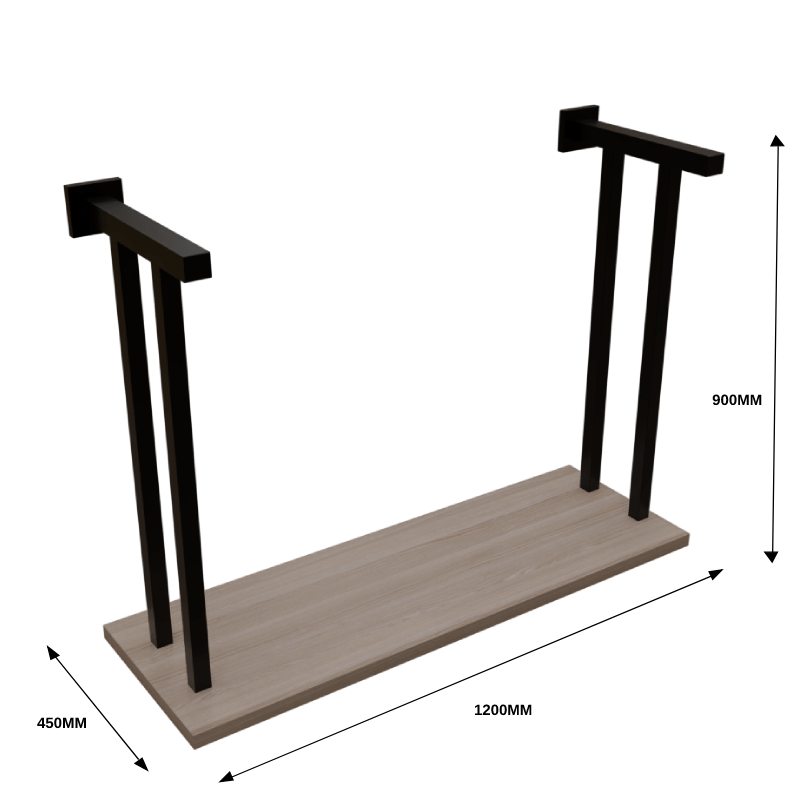 Holly Wall Mounted Desk in White Color by Riyan Luxiwood