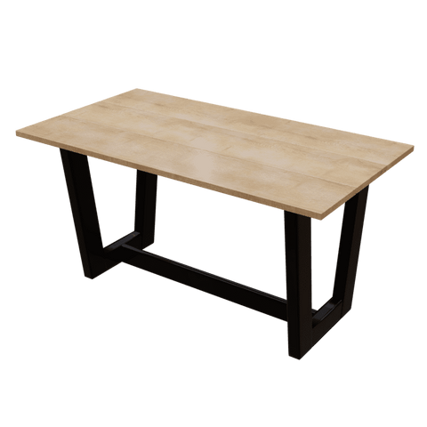 Kent 4 Seater Dining Table in Solid Wood for Home & Restaurant by Riyan Luxiwood