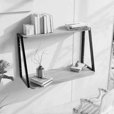 Lucida Wall Mounted Desk in White Color by Riyan Luxiwood