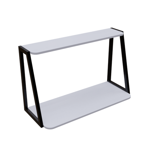 Lucida Wall Mounted Desk in White Color by Riyan Luxiwood