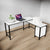 L shaped executive desk with storage designs for office furniture