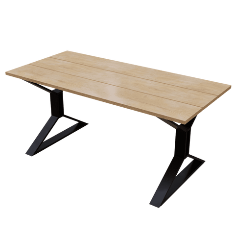 Nest 6 Seater Dining Table in Solid Wood for Home & Restaurant by Riyan Luxiwood