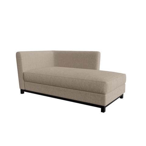 Prada 2 Seater Chaise Lounge in Geneva Light Color by Riyan Luxiwood