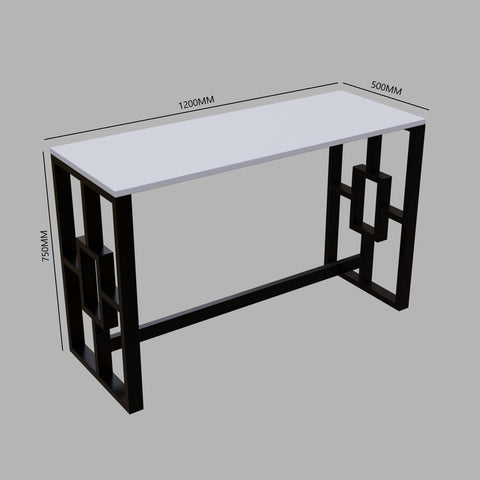 Segur Study Table in White Color by Riyan Luxiwood