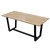 Uppal 6 Seater Dining Table in Solid Wood for Home & Restaurant by Riyan Luxiwood