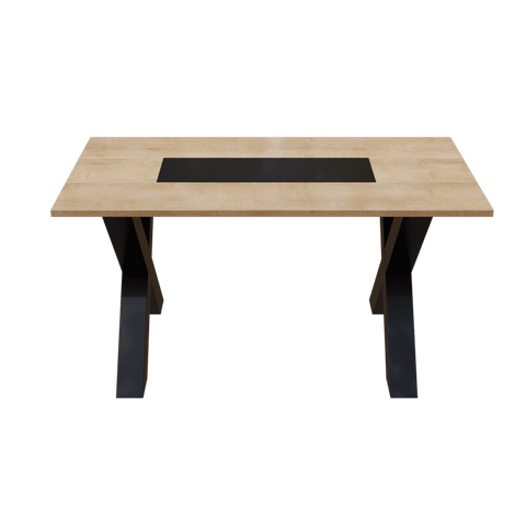 Halowin 4 Seater Dining Table in Solid Wood for Home & Restaurantby Riyan Luxiwood