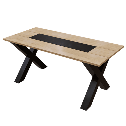 Halowin 6 Seater Dining Table in Solid Wood for Home & Restaurantby Riyan Luxiwood